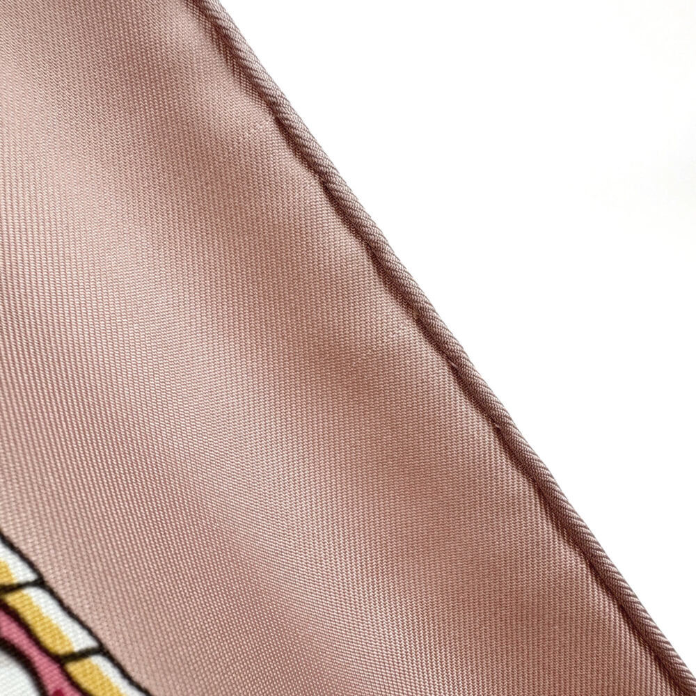 HERMES Pink Silk Scarf - Picture 3 of 4